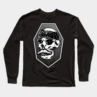 gangsta skull Long Sleeve T-Shirt